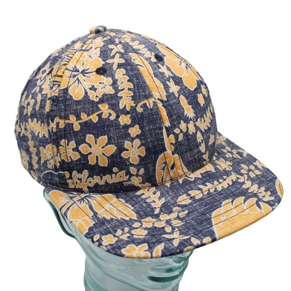 California Cal State Berkley Blue Gold Hawaiian Snapback Hat Ke Nui Hula Girl - Picture 2 of 10